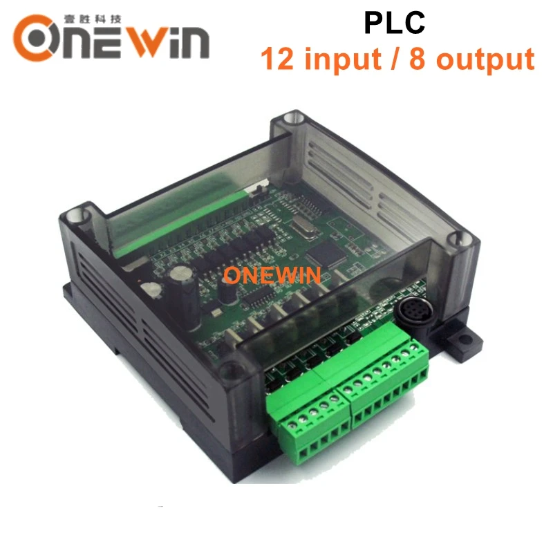Плата промышленного контроллера PLC 12 входов 8 выходов 4AD 2DA RTC NTC аналоговое