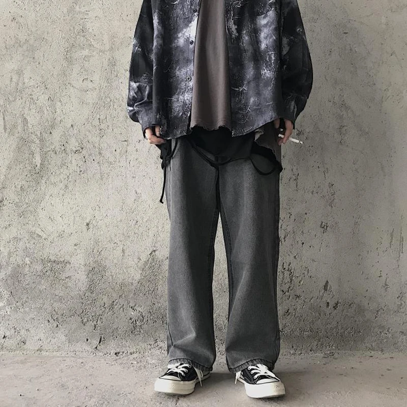 Женские джинсы в Корейском стиле Ретро стиль Харадзюку ностальгические новые