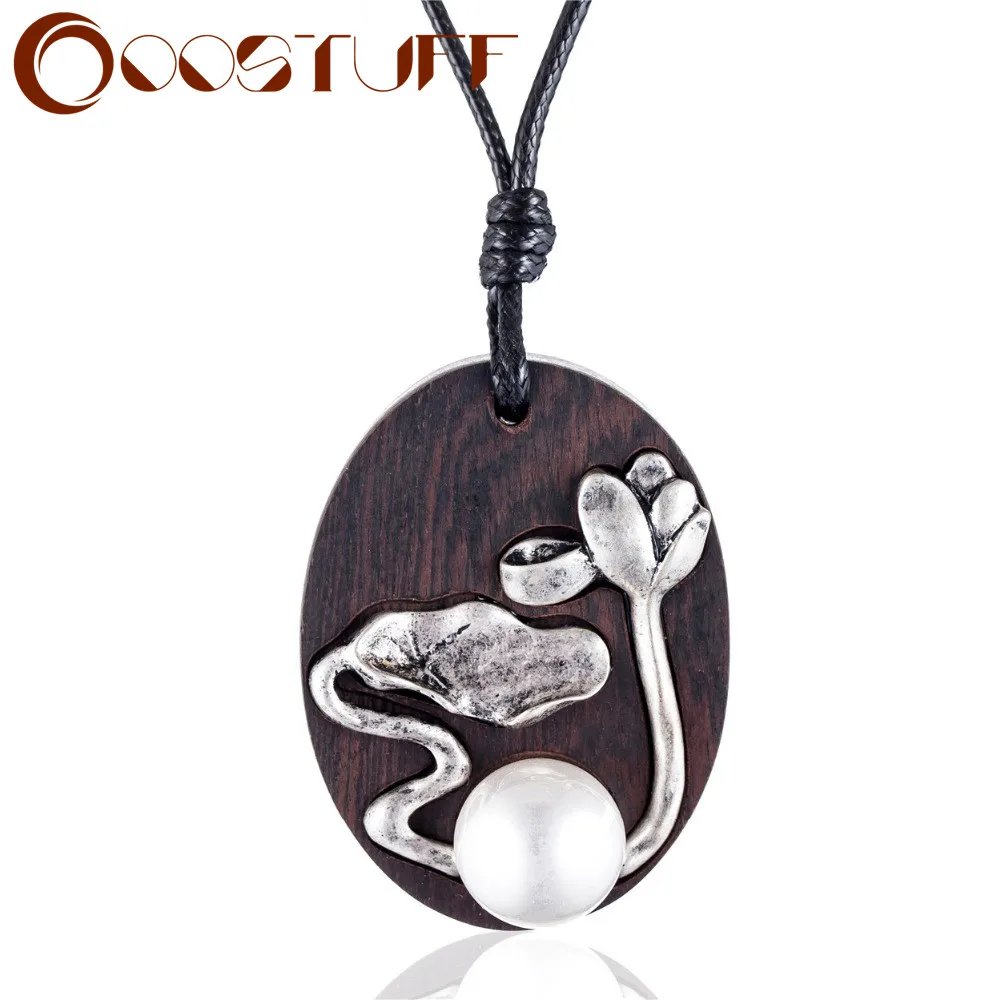 Красивые ручной работы из сандалового дерева для женщин ювелирный завод колье