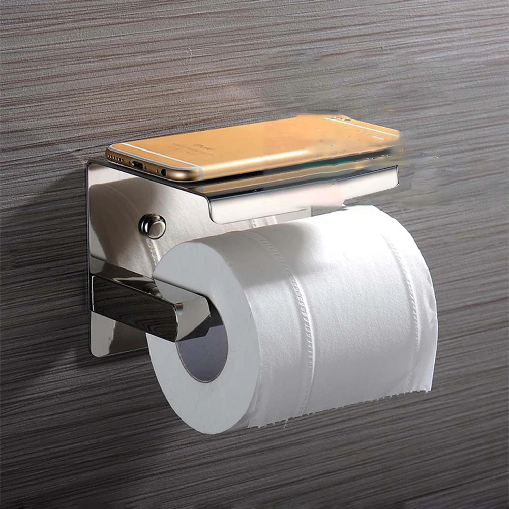 

140*110*100mm Paper Towel Holder Wall Mounted Toilet Roll Tissue Holder Stand