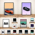 Классические автомобильные плакаты Bmw E36 M3 Bmw 1 серии Bmw E30 Bmw спортивный автомобиль домашний декор холст настенные художественные принты уникальный подарок