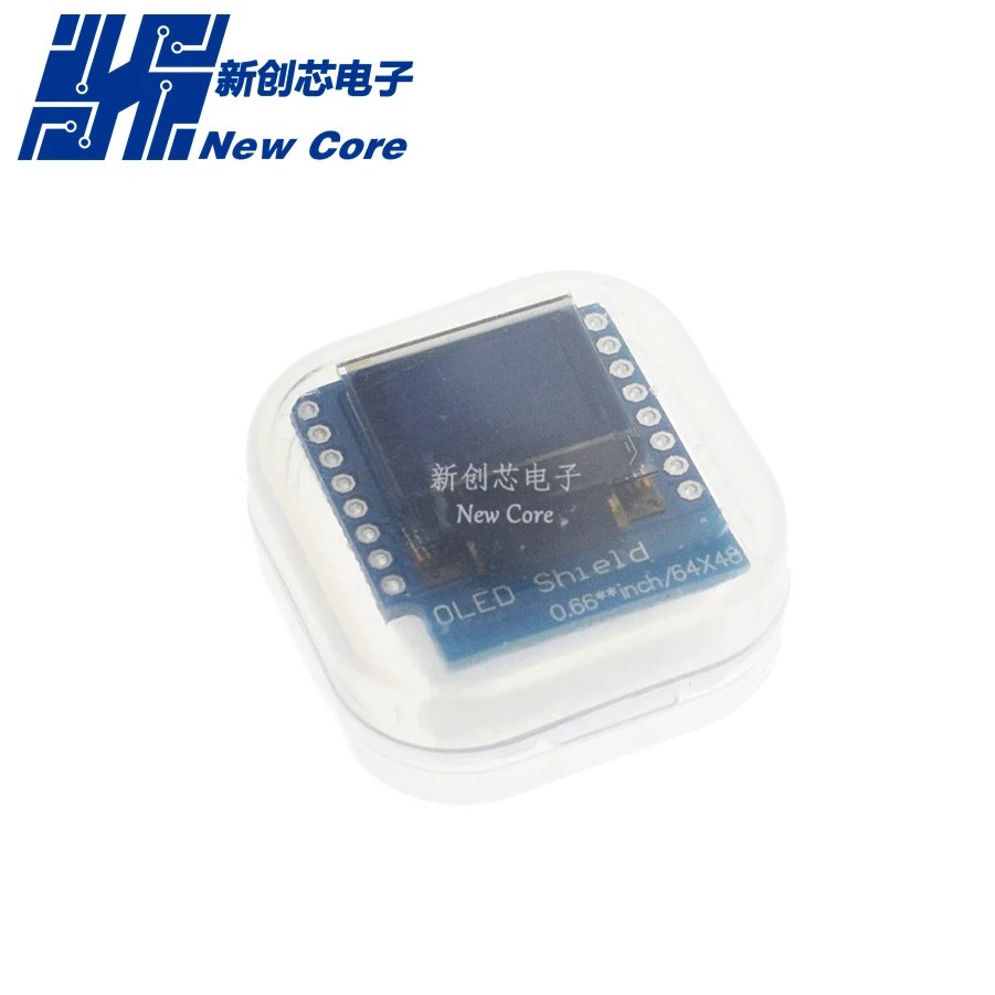 Светодиодный дисплей 0 66 дюйма для Wemos 64X48 IIC I2C LCD O экран Arduino совместимый с D1 Mini SSD1306