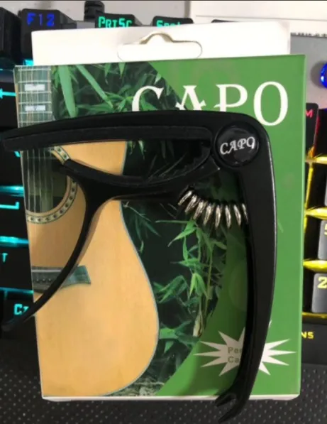 

100pcs/lot Guitar Capo Acoustic Electric 6 string Guitar Single-Handed Trigger Quick Change Tuner key Clamp 5 colors (DSZ-5)