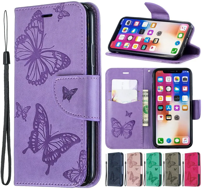 Милая рамка с медвежонком, кожаные флип-Чехлы для Apple iPhone 7, 8 Plus, 6 S, 5S, SE, книга, Fundas, слот для карт, кошелек, капа, сплошной цвет, P07F