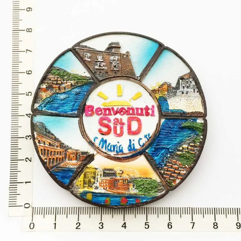 Магнит на холодильник (Сицилия Италия) креативное путешествие памятные ремесла 3D