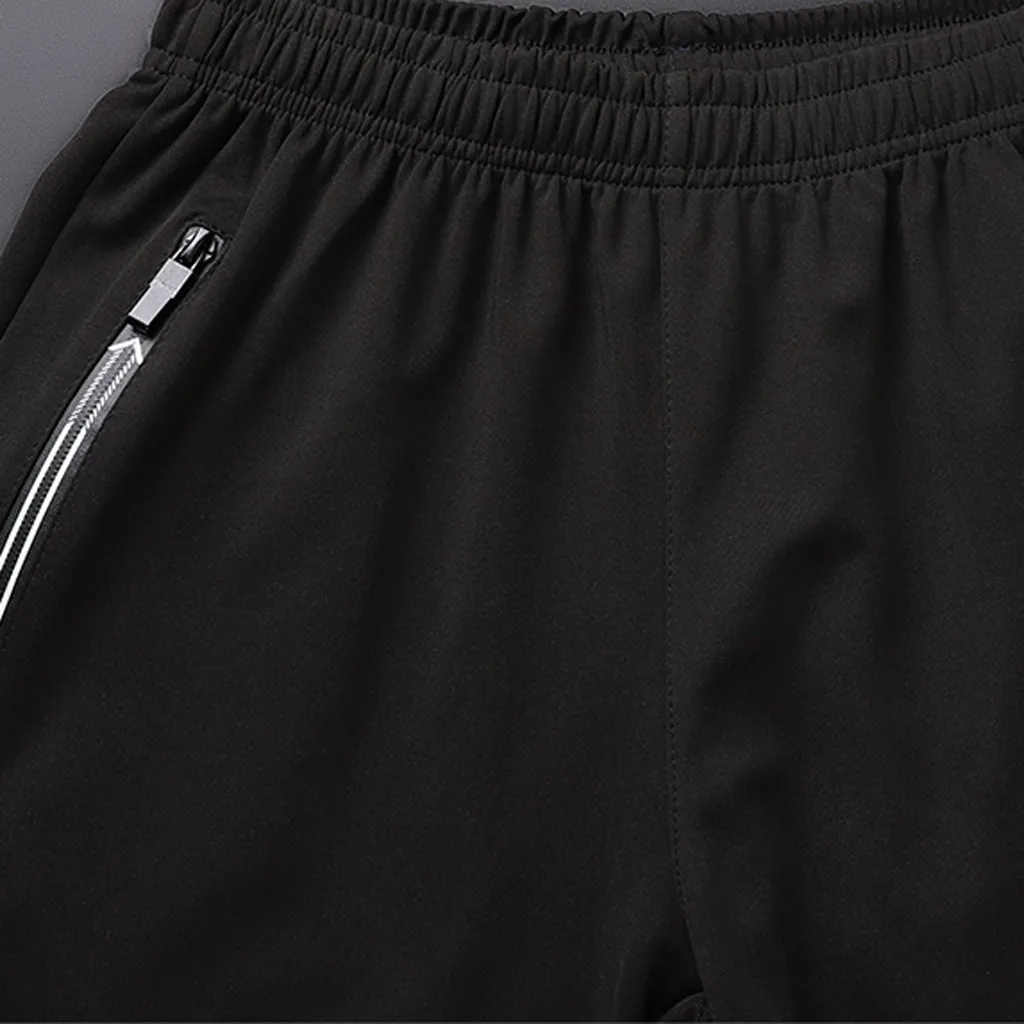 

Summer New men's Casual Trend Loose quick-drying Shorts Ice Silk five-point Pants men's Zipper Sweatpants Large size Cool Down