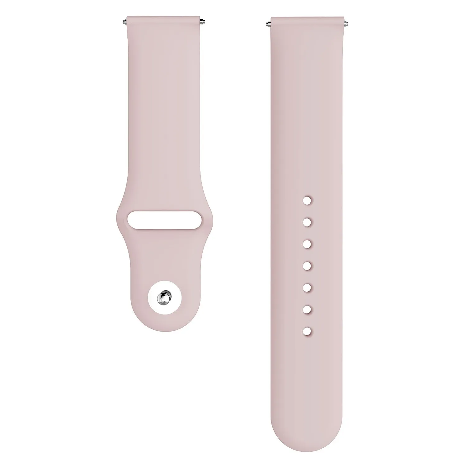 Sand pink Для samsung Galaxy watch Active 2 ремешок 46 мм 42 gear S3 huawei watch 2 мягкий силиконовый браслет 20 мм 22 мм ремешок Galaxy watch band - Цвет ремешка: Sand pink