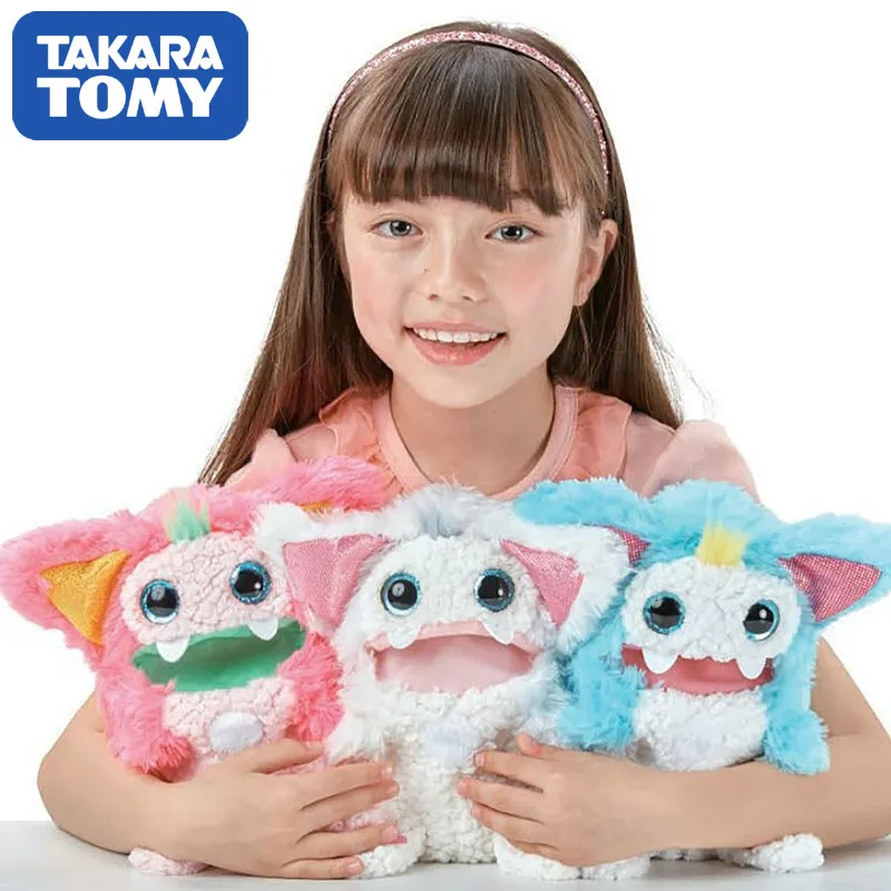 Brinquedo de Pelúcia Interativo para Desenvolver Aniversário do Animal Takara Tomy Original Genuíno Rizmo Móvel Boneca Bonito Inteligente Eletrônico Presente Estimação