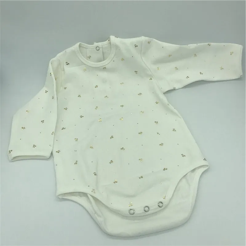 Белые мягкие комбинезоны BP Style для малышей на весну и осень хлопковые золотистого