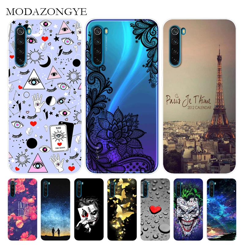 Для Xiaomi Redmi Note 8 чехол для мягкий силиконовый мультяшный персонаж задняя крышка