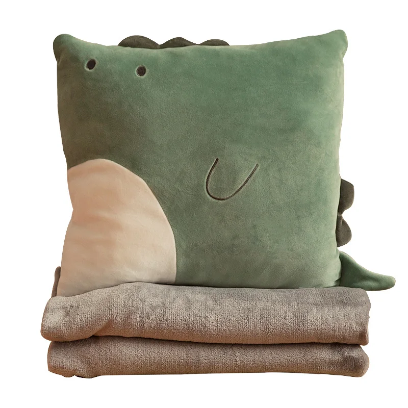 35cm Cushion Blanket square Dinosaur Pig Pillow With Bedroom sofa chair cushion sleeping pillow home decoration birthday | Дом и сад