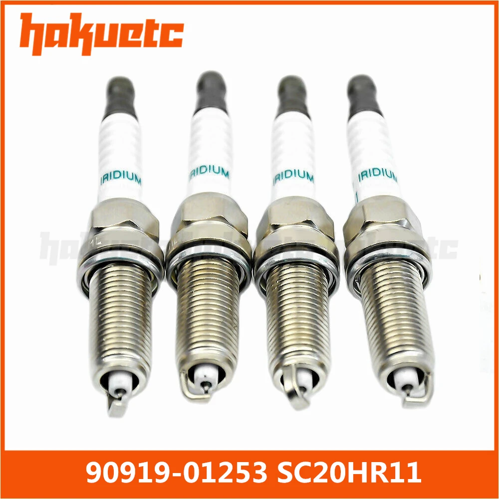 

4 шт./лот SC20HR11 90919-01253 Иридиевые свечи зажигания для Toyota corolla Carola Vios 1,6 AVENSIS седан YARIS Lexus