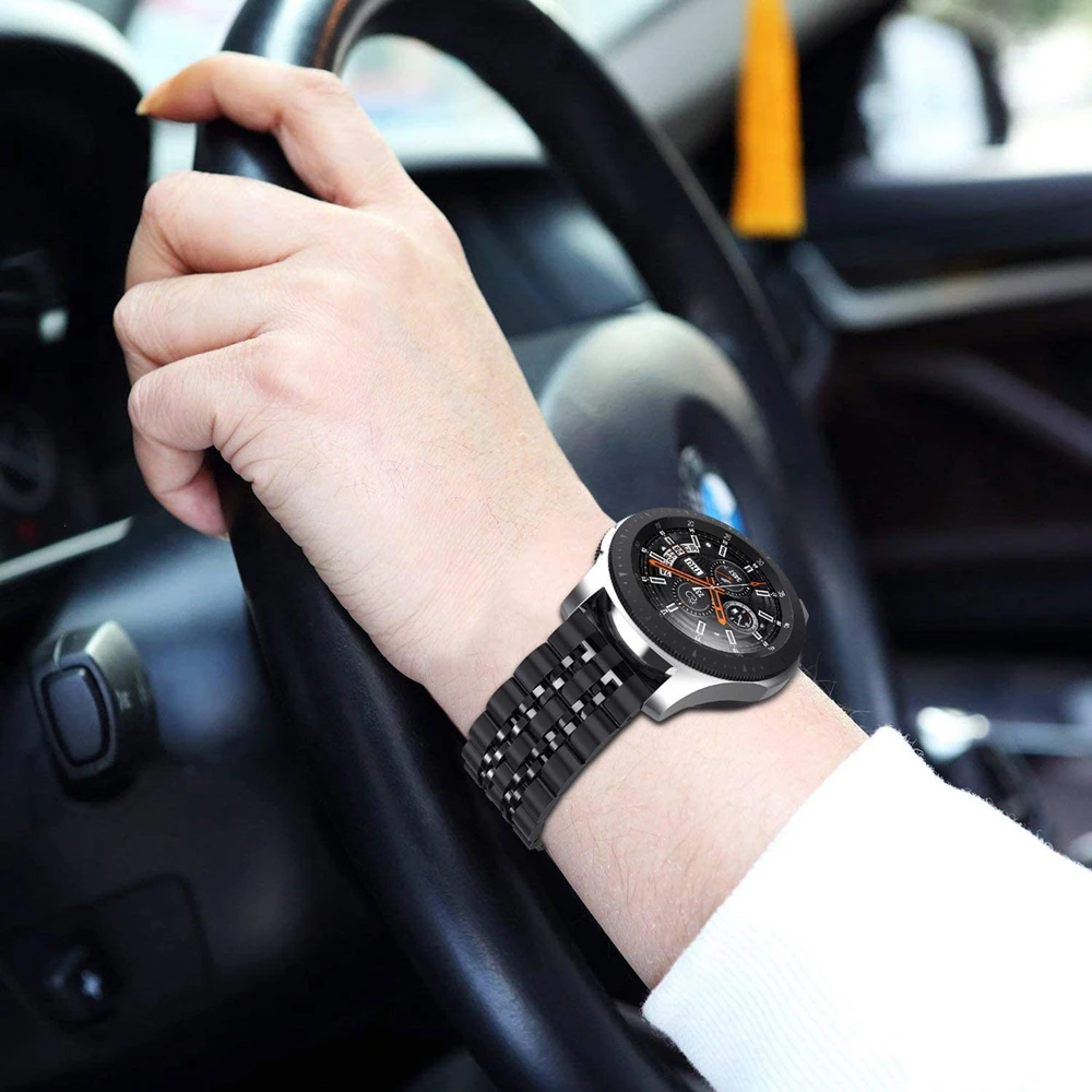 Браслет для Huawei Watch GT 2e/GT 2 ремешок 22 мм твердые металлические полосы из