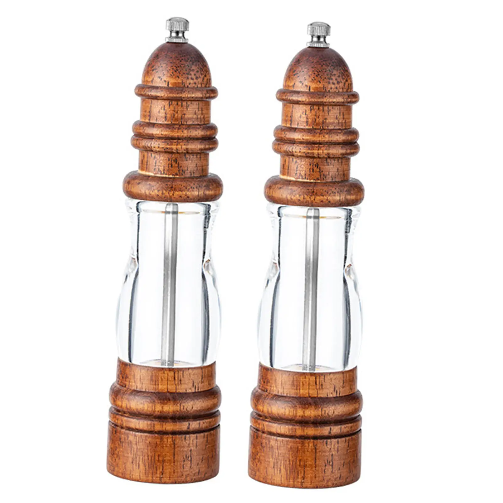 

Salt And Pepper Grinder Refillable Pepper Mill Adjustable Coarseness Kitchen