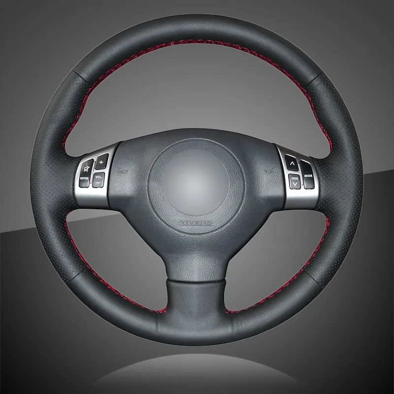 Автомобильная Оплетка на руль для Suzuki Swift 2011 2012 2013 прошитая вручную чехлы