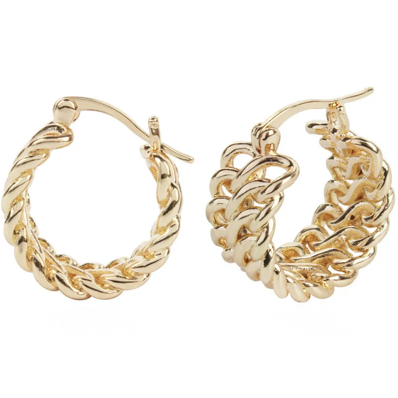 

Creative New Style Alloy Chain Hoop Earrings for Women