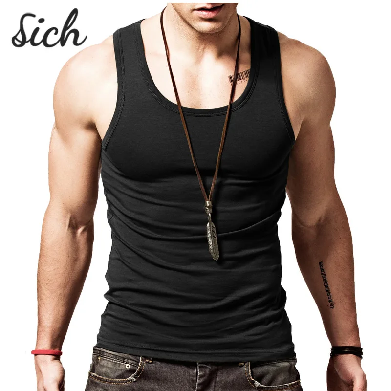 

Men Summer Singlets Casual Fitness Sleeveless Bodybuilding Tank Run Tops Sexy Male Slim Body Shaping Garment Breathable Vest 3XL