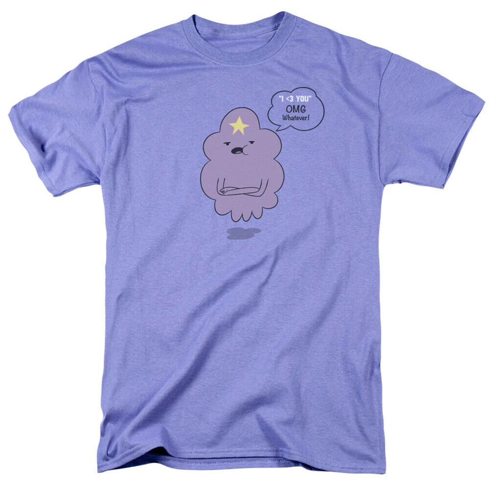 Мужская свободная футболка Adventure Time LSP OMG Лицензионная унисекс с принтом Toon Lumpy Space