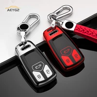 new soft tpu car remote key full cover case for audi a4 b9 q5 q7 tt tts 8s 2016 2017 2018 2019 car smart key shell fob keychain