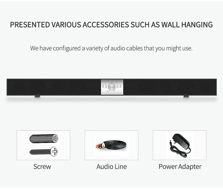 Саундбар для домашнего кинотеатра ТВ сабвуфер Bluetooth-динамик 3D стереозвук
