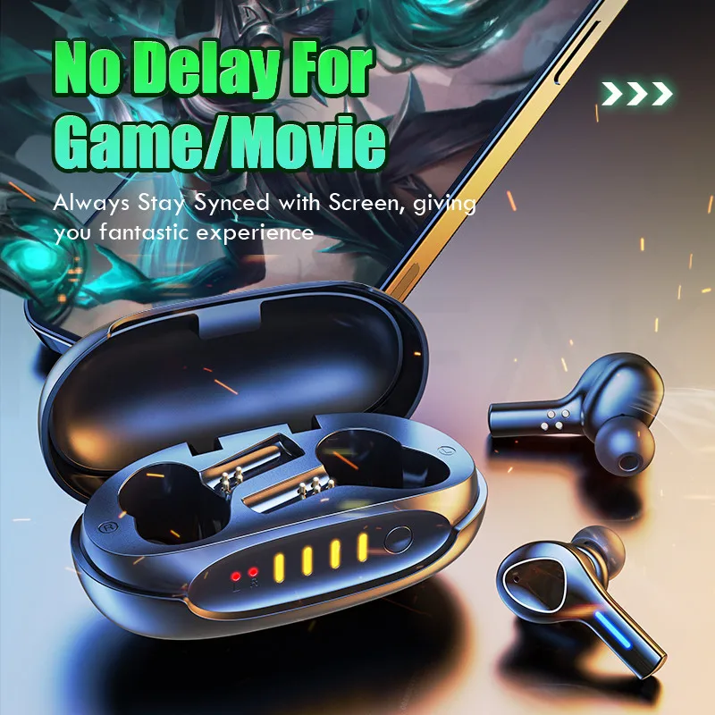 

TWS 5.0 Wireless Bluetooth Earphone Touch Control Bluetooth Headphones With Micphones Sports Wtaerproof Earbuds HD Stereo Heaset