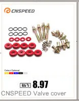 CNSPEED крыло шайбы алюминиевые винты 6 мм шайбы и болт для Honda Civic Integra RSX EK EG DC 8 шт./компл. YC101329