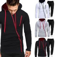 autumn man tracksuit set brand new hooded sweatshirtsweatpants male casual gym jogging bodybuilding clothing sweat suits