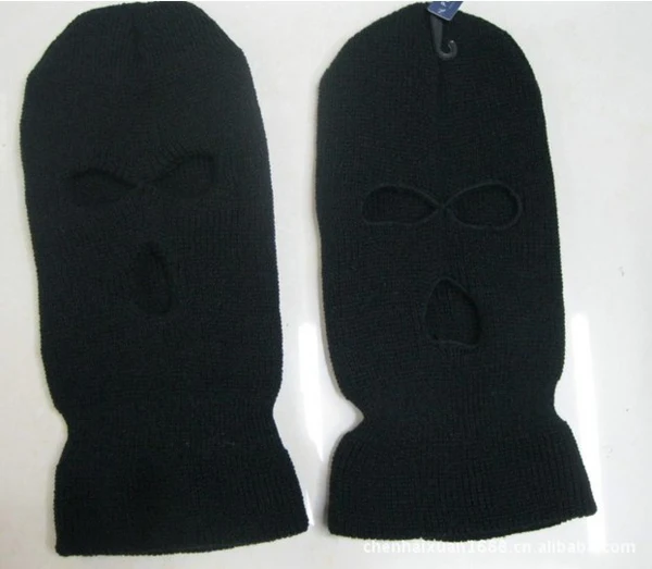 1Pcs Black Balaclava Cs Style Winter Wind Ski Hat For Men Women Cap 3 Hole Mask Neck Warmer | Спорт и развлечения