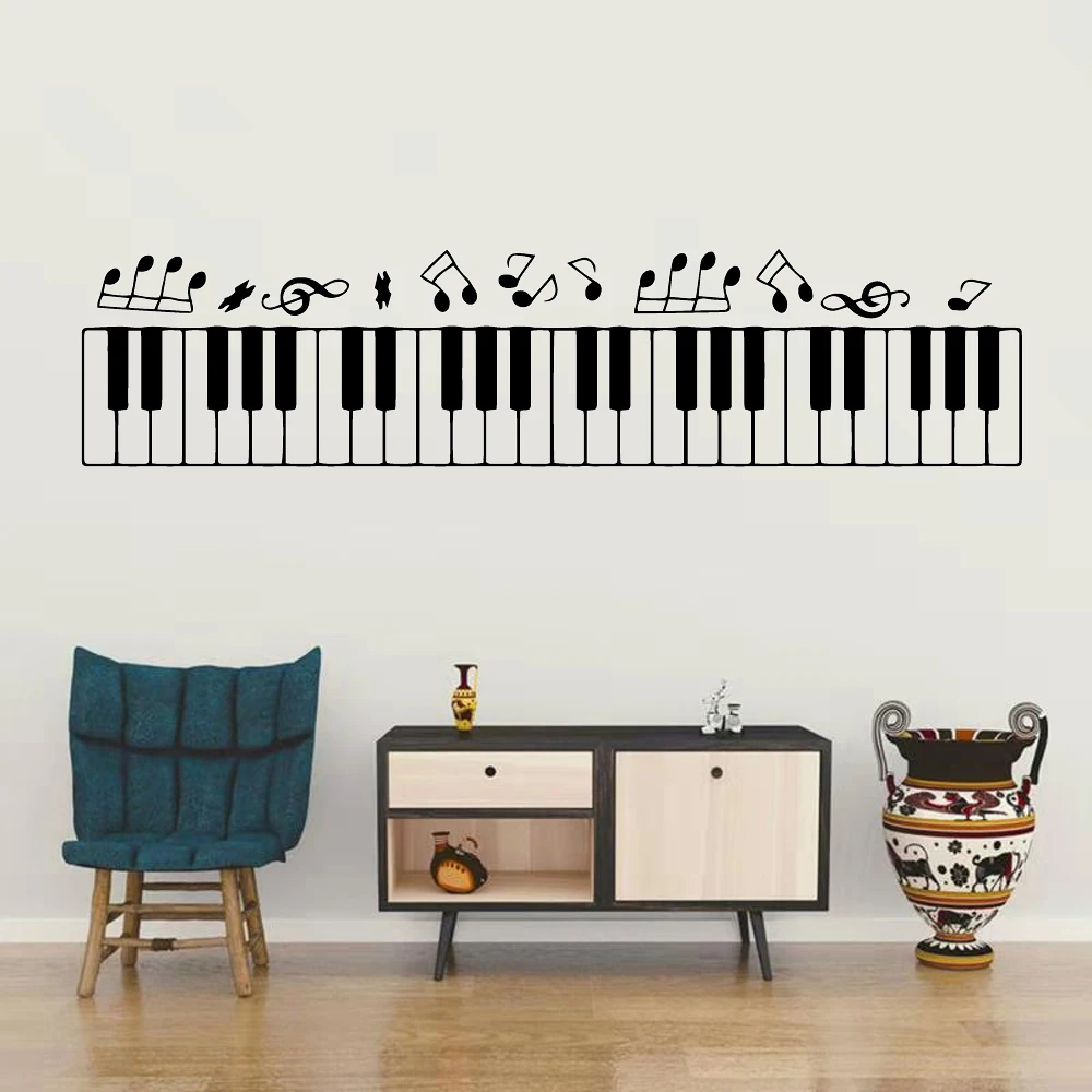 

Free shipping Piano Decorative Sticker Waterproof Home Decor Living Room Bedroom Diy Pvc Home Decoration Accessories