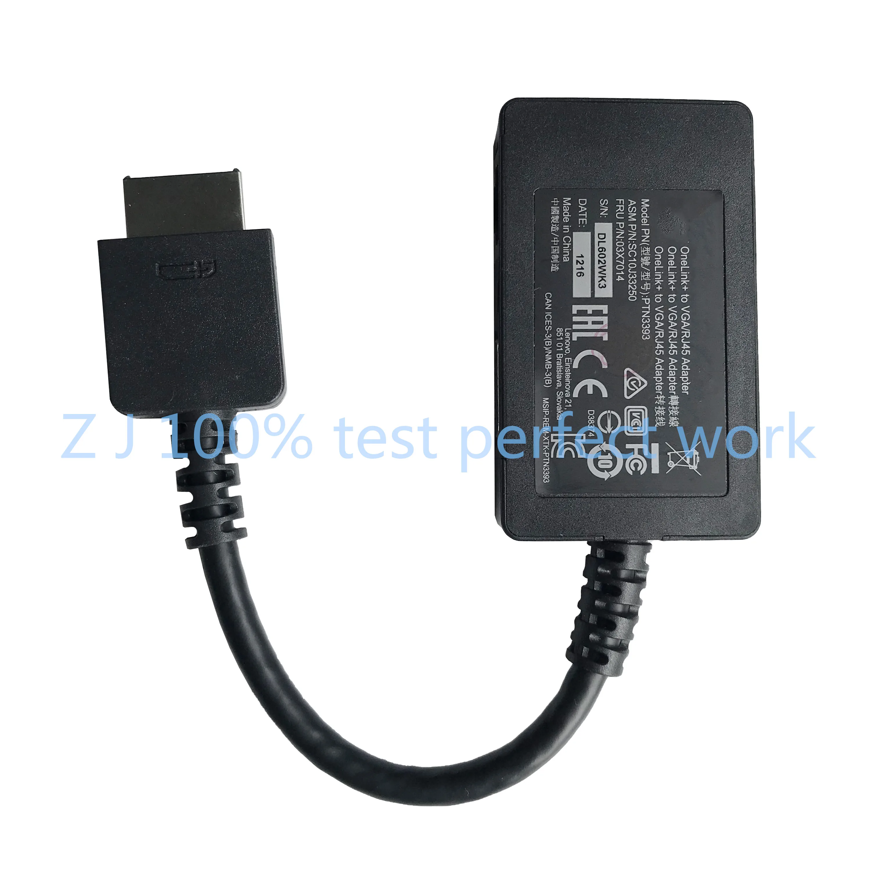 Новинка для ThinkPad Yoga 260 460 P40 14 X1 13 Gen 2 Carbon 4-го поколения OneLink VGA RJ45 ADP кабель 03X7014 100%