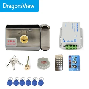 dragonsview smart electronic lock with smart card door access control system for video door phone intercom free global shipping