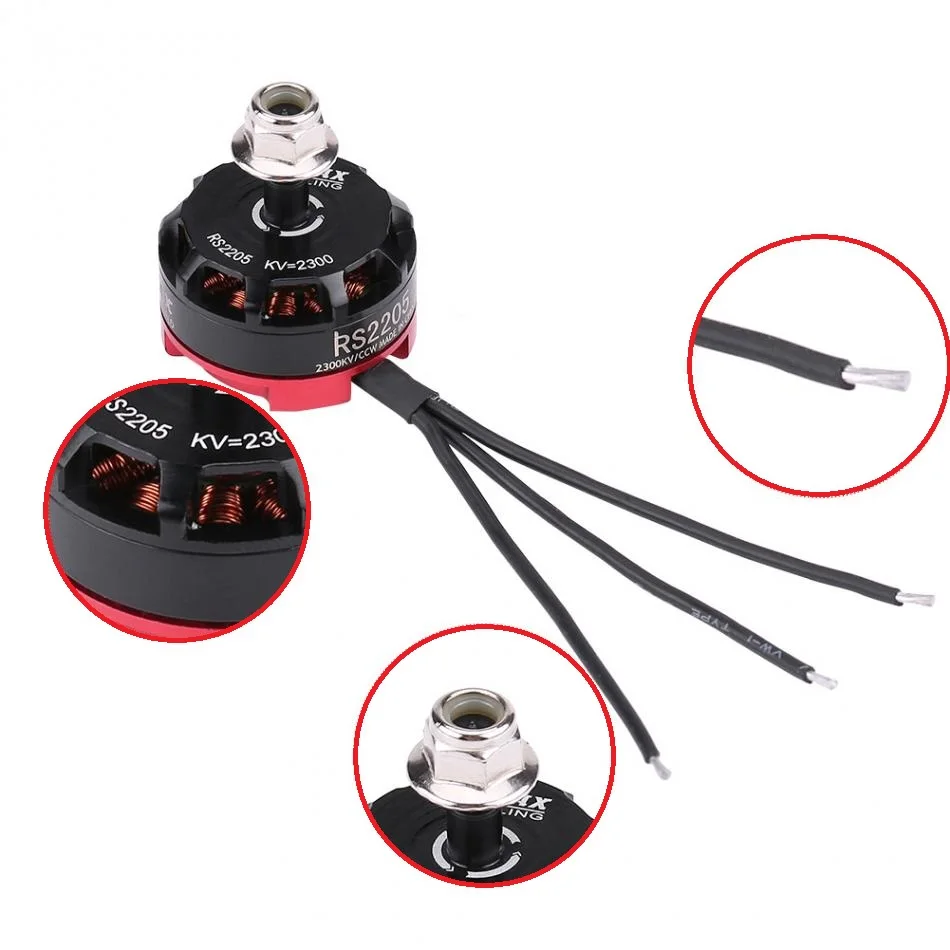 Двигатель Emax RS2205 2300KV 2600KV гоночное издание CW/CCW для радиоуправляемого вертолета