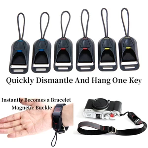 4x quick release connector with base for camera shoulder strap sony canon nikon fujifilm wrist band olympus pentax leica s free global shipping