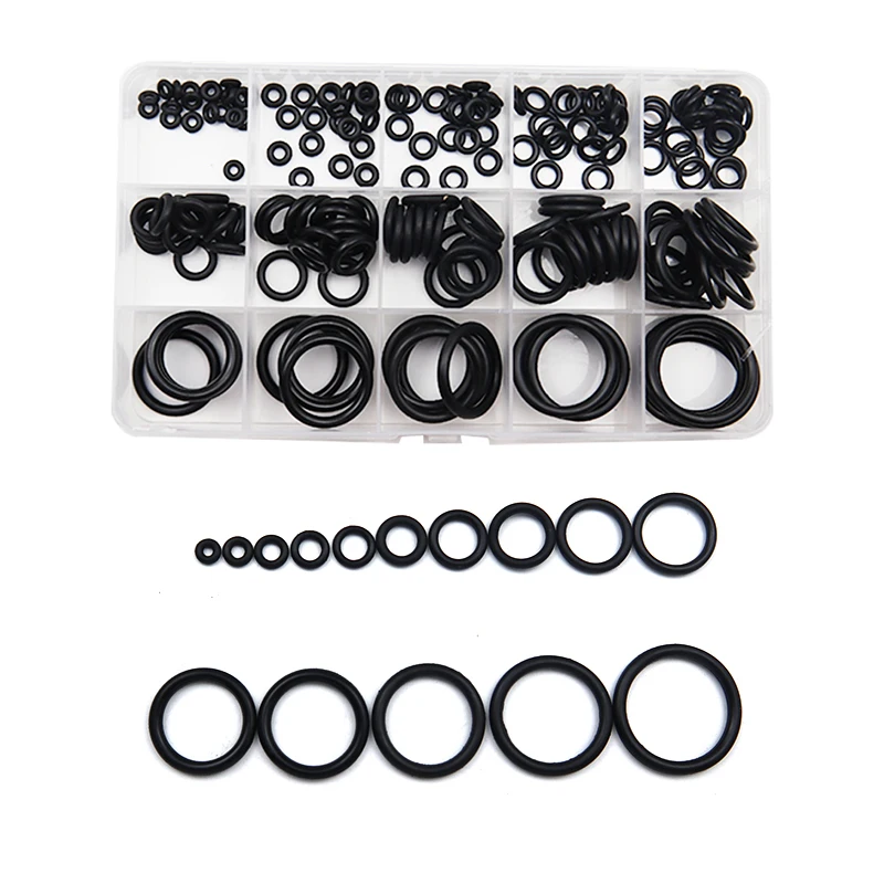 

Rubber O Ring NBR Seal Ring Kit Thickness 1/1.5mm Nitrile Rubber NBR O-Ring Gasket Sealing Ring Waterproof O Ring Rubber Kit Set