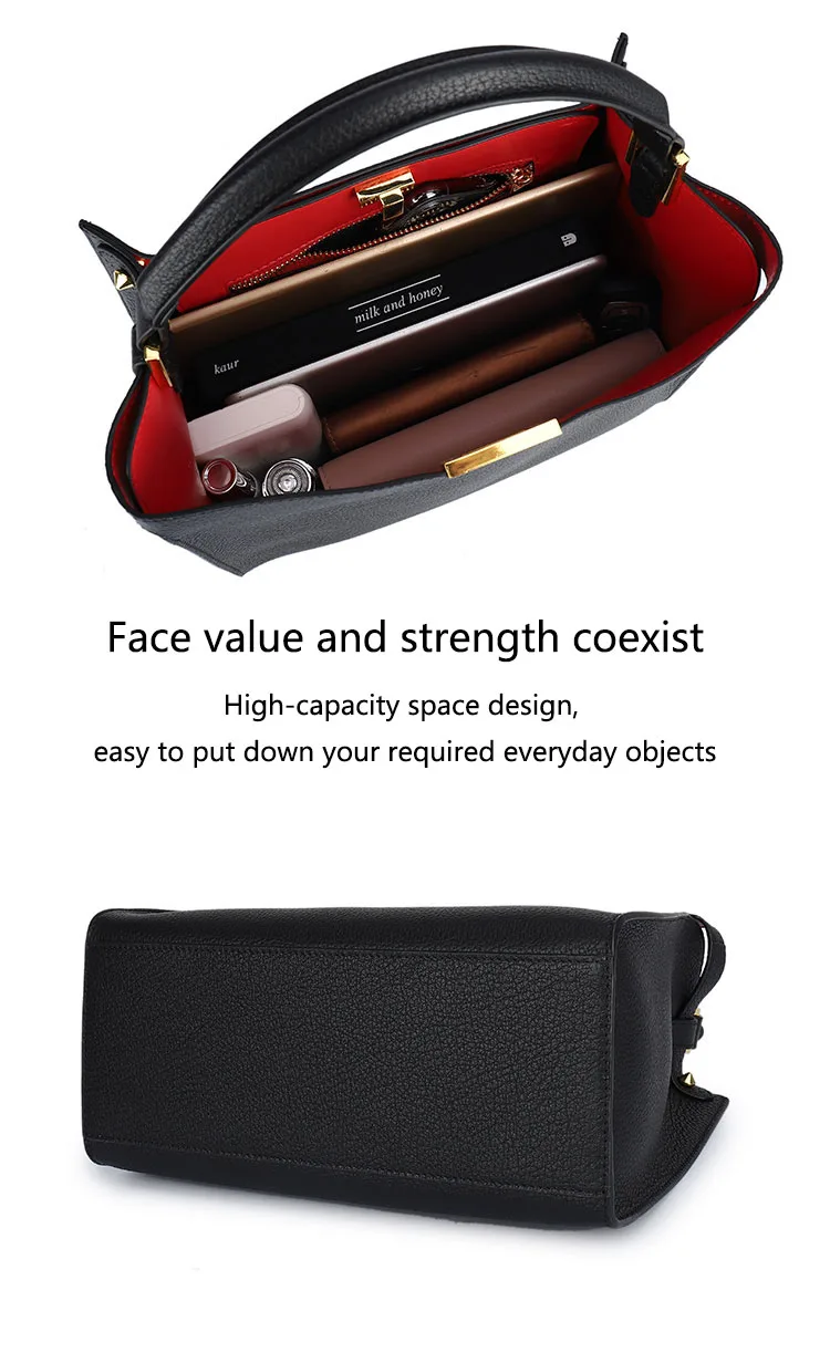 

Female bag 2021 latest crocodile pattern luxury leather fashion simple shoulder bag wild messenger bag temperament lady handbag