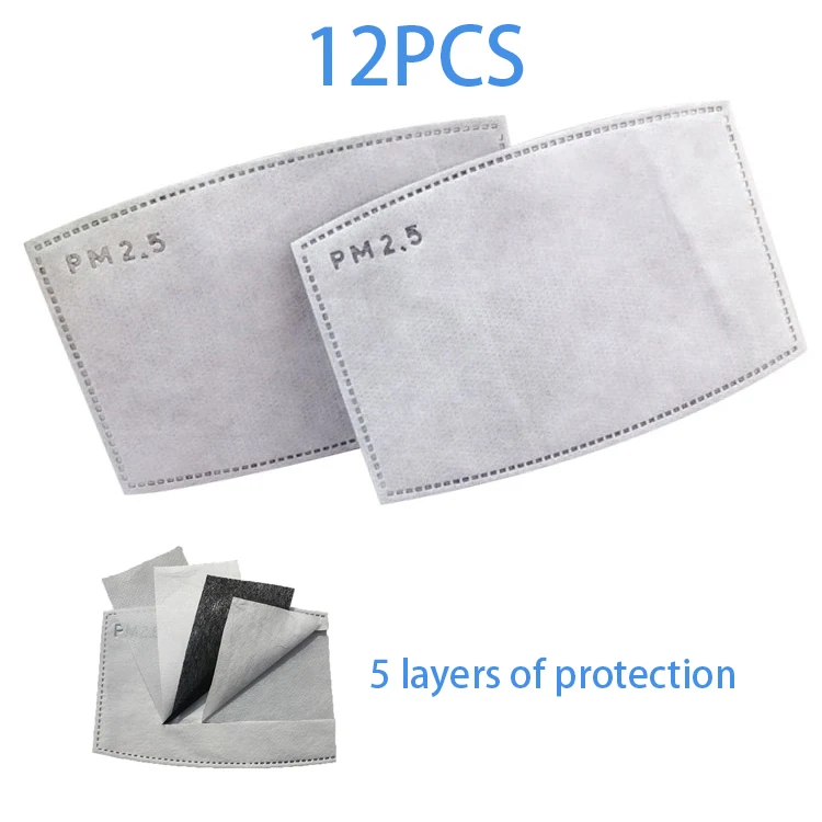 Фильтр для маски PM2.5 фильтр с активированным углем 5-слойная защитная маска лица