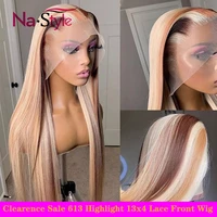 613 lace frontal wig 13x4 highlight wig human hair blonde lace front human hair wigs colored bone straight transparent lace wigs