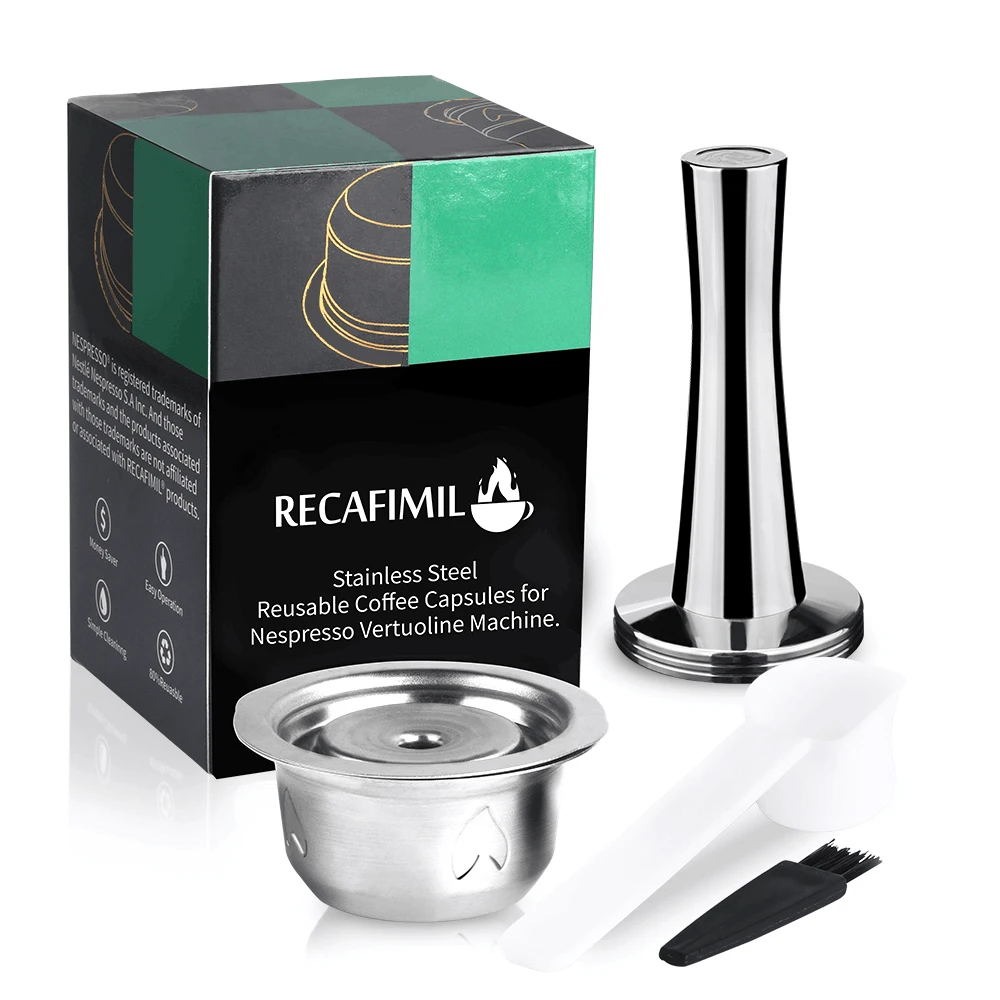 Многоразовые капсулы ICafilasSVIP из нержавеющей стали многоразовые для Nespresso
