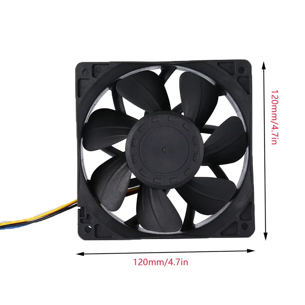 7500 об/мин DC12V 5.0A Майнер охлаждающий вентилятор для Antminer Bitmain S7 S9 4-контактный