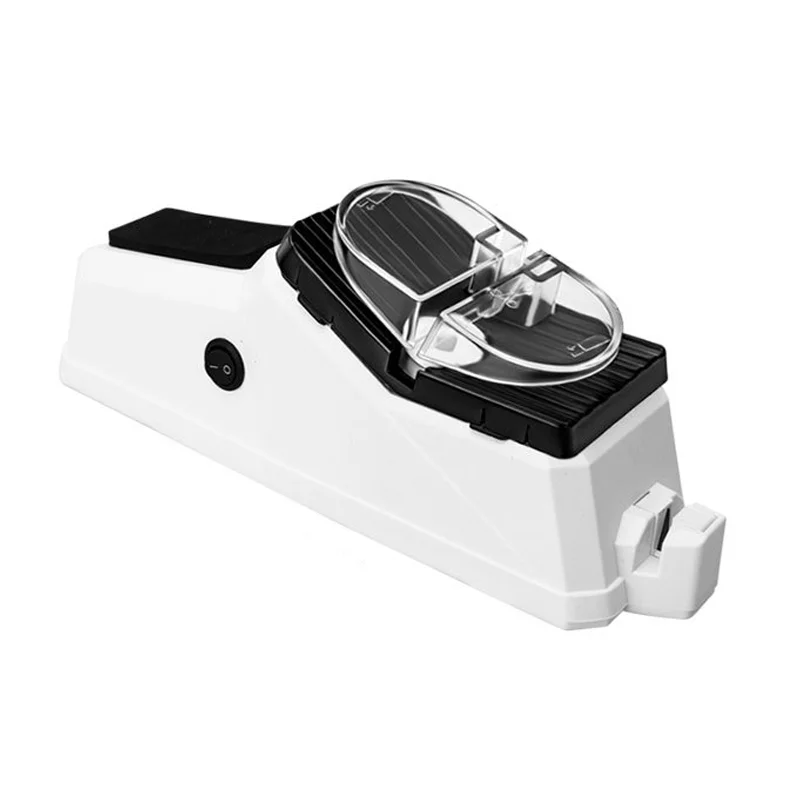 

Usb Electric Knife Sharpener Adjustable For Kitchen Knives Tool Knife Scissor Sharpening White Medium And Fine Grinding Blade