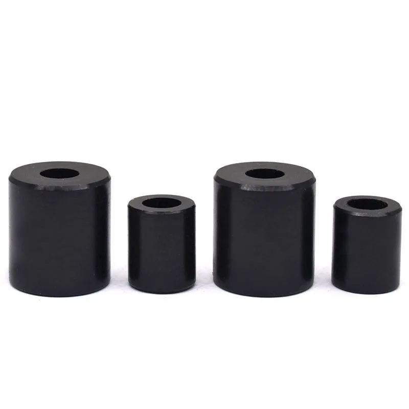 

1000pcs Black ABS isolation column plastic sleeve nylon support hollow cylindrical circular through hole