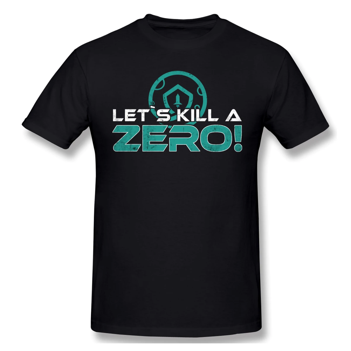 Забавная футболка Safemoon Let's Kill A Zero футболки большие размеры о образный вырез