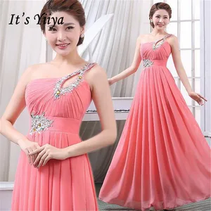 Bridesmaid Dresses For Women It' Yiiya BR284 One Shoulder Elegant Long Wedding Guest Dress 2020 Crystal A Line Bridesmaid Dress Bridesmaid Dresses For Women It' Yiiya BR284 One Shoulder Elegant Long Wedding Guest Dress 2020 Crystal A Line Bridesmaid Dress