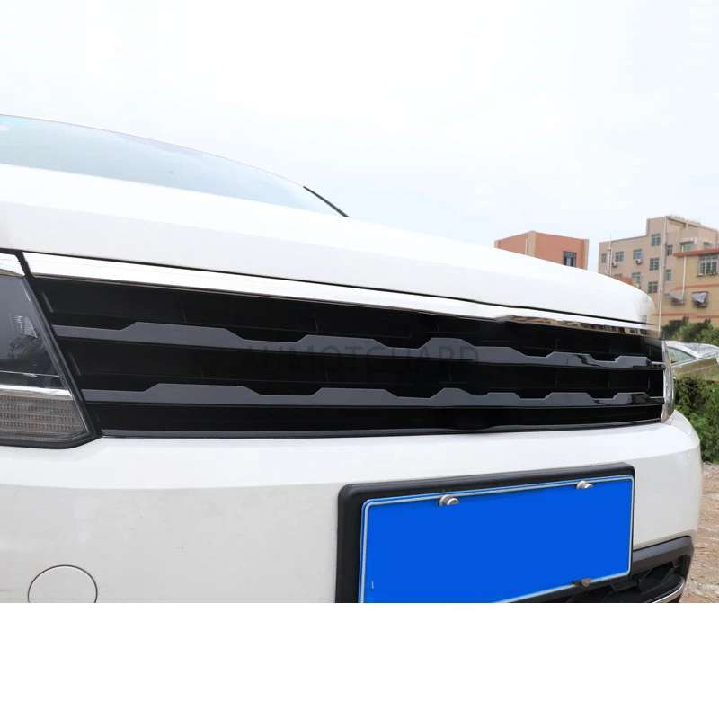 Для Tiguan второго поколения 2017 2019 4 шт. передняя полоса для гриля наклейки украшения