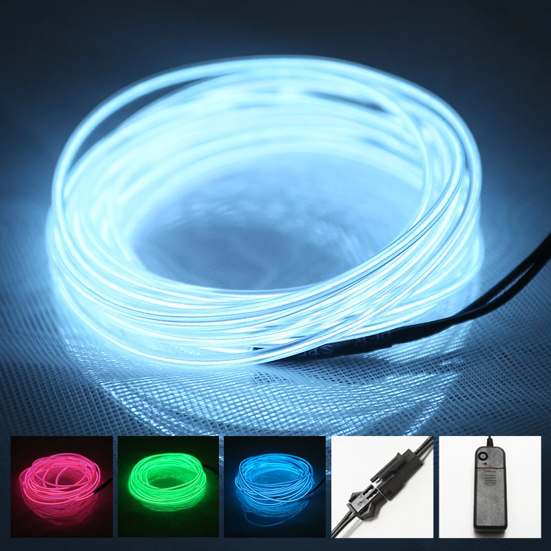 Neon Light El Led Neon Sign Wire Under Car Flexible Soft Tube Lights Christmas LED Strip Sign Anime/Body Woman/Rooms Rope Decor