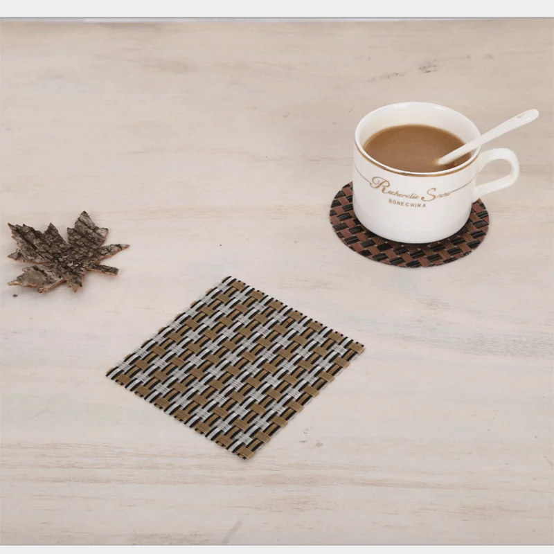 Сплошной цвет стол изоляционный коврик подставка ПВХ Нескользящая