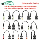 Разъем OBD2 для мотоцикла, мотоцикла, для YAMAHA 34pin для HONDA 4Pin для KTM 6pin для HarleyDucati Moto OBD Удлинительный кабель