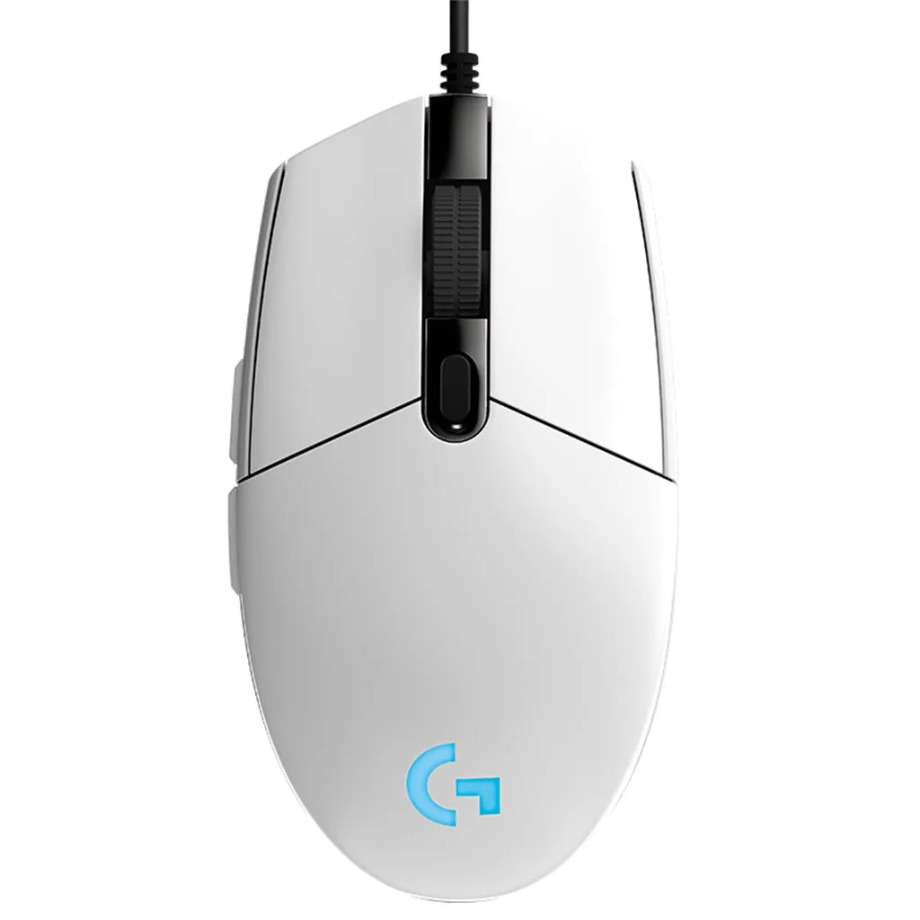 Проводная игровая оптика с usb-разъемом logitech G102, мышь с RGB подсветкой, игровая мышь Prodigy 8000 dpi, портативные мыши для геймеров, мыши с 6 клавишами