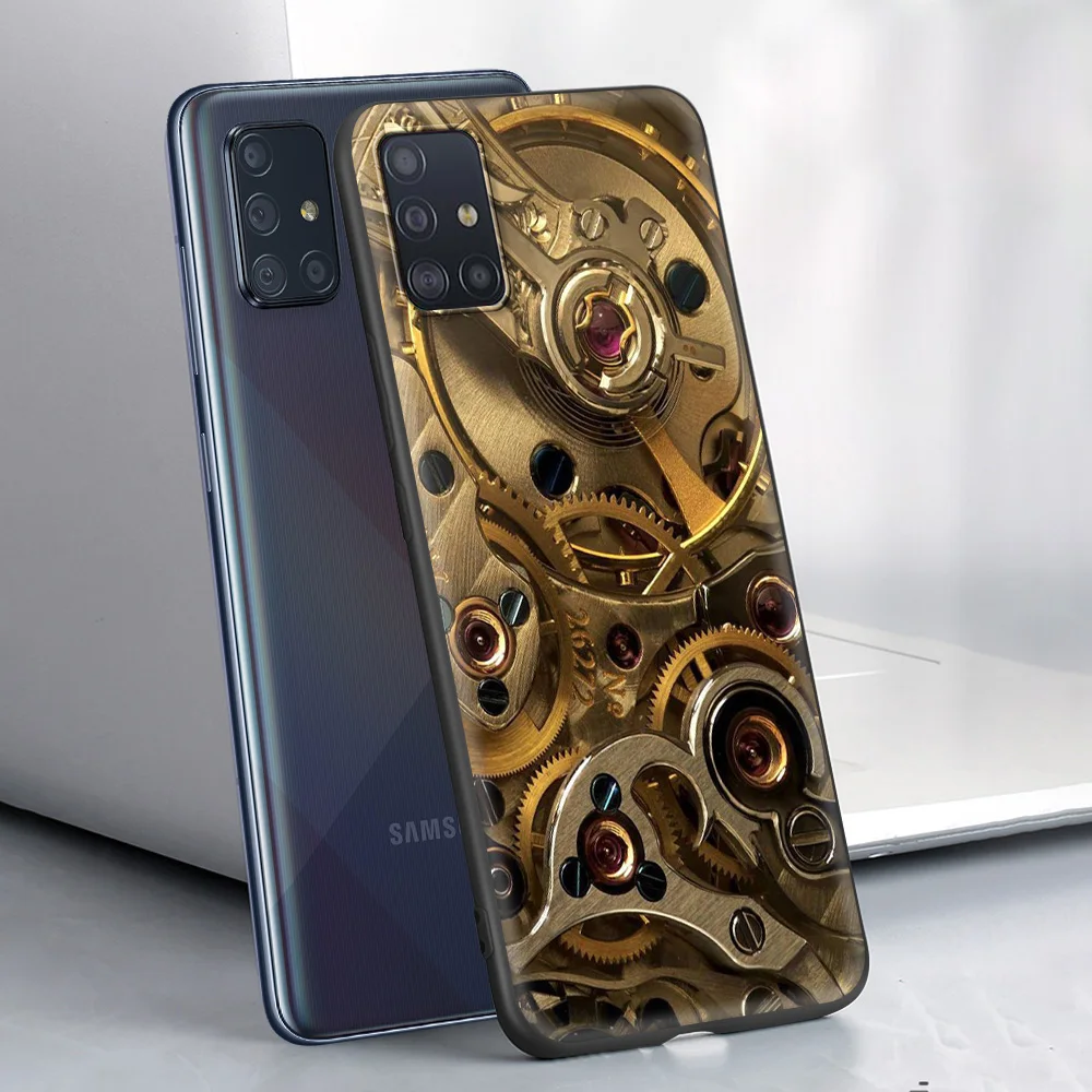 

Circuit Board Phone Accessories Case for Samsung Galaxy A12S A12 A02S A51 A71 A52 A41 A01 A11 5G Luxury Soft Cover