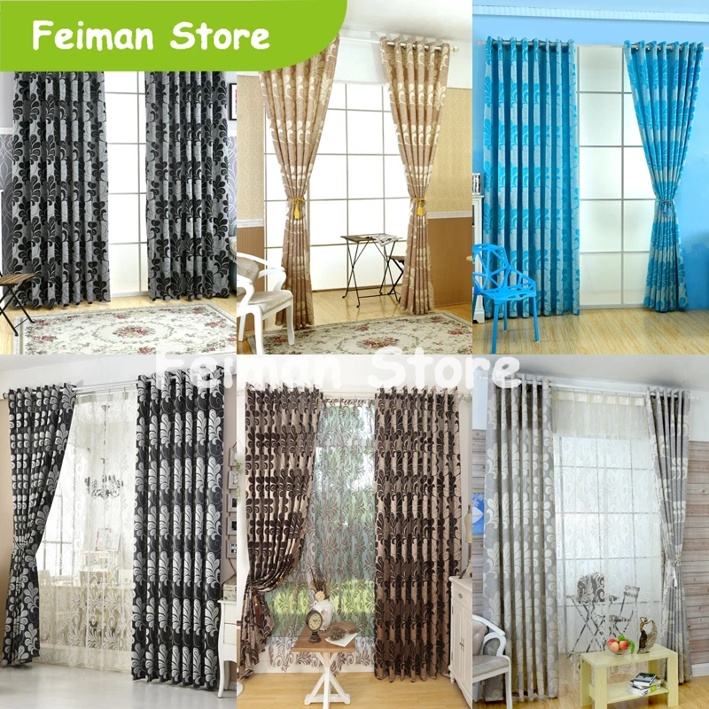 Деревенский стиль обработки окон 3d шторы с тюлем Кухонная дверь украшение для